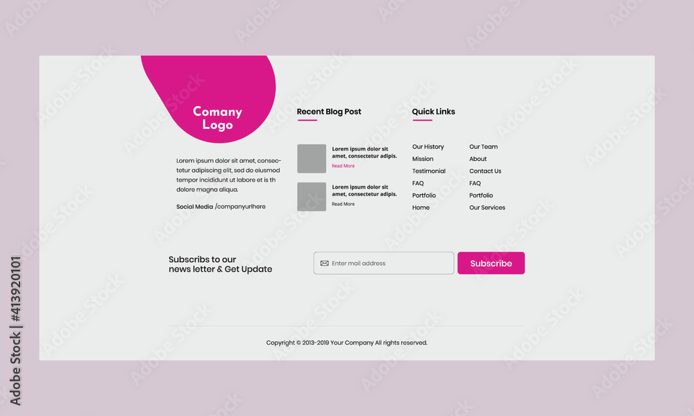 Web header template UI kit for your website Web header template UI kit for your website