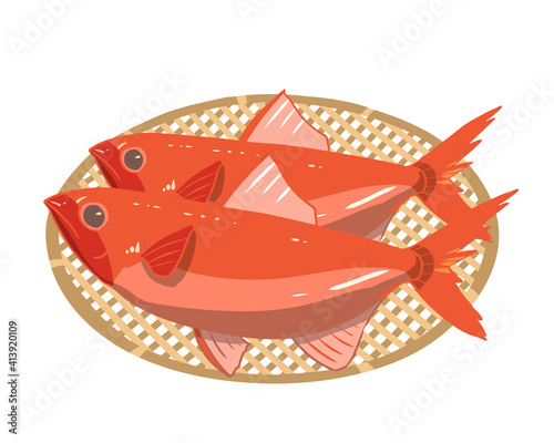 キンメ　ざる　線無し