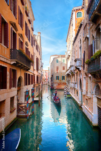 Canal in Venice, Italy © adisa