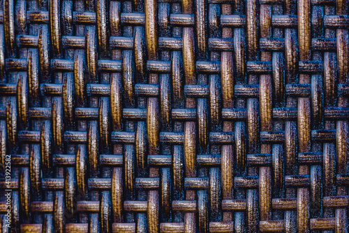 Colorful surfaces formed with rattan pattern, background