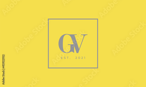 Pantone 2021 Ultimate Gray logotype monogram alphabet characters Illuminating backgound