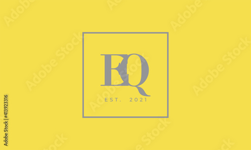 Pantone 2021 Ultimate Gray logotype monogram alphabet characters Illuminating backgound