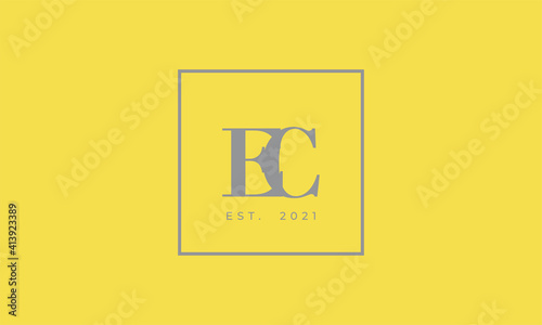 Pantone 2021 Ultimate Gray logotype monogram alphabet characters Illuminating backgound