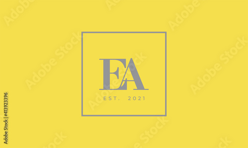 Pantone 2021 Ultimate Gray logotype monogram alphabet characters Illuminating backgound