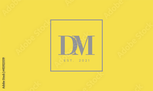 Pantone 2021 Ultimate Gray logotype monogram alphabet characters Illuminating backgound