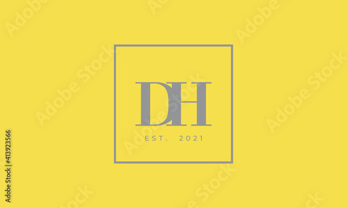 Pantone 2021 Ultimate Gray logotype monogram alphabet characters Illuminating backgound