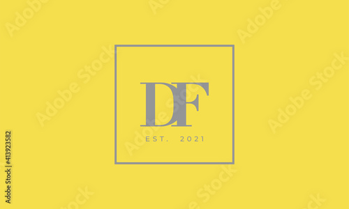 Pantone 2021 Ultimate Gray logotype monogram alphabet characters Illuminating backgound
