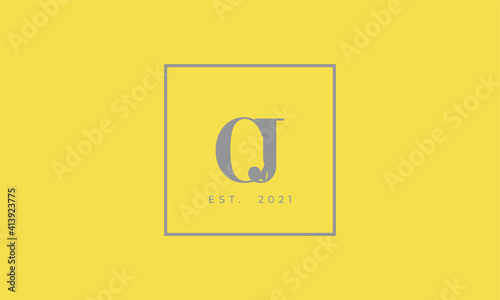 Pantone 2021 Ultimate Gray logotype monogram alphabet characters Illuminating backgound