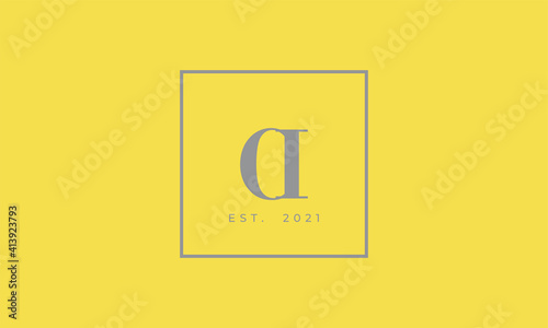Pantone 2021 Ultimate Gray logotype monogram alphabet characters Illuminating backgound