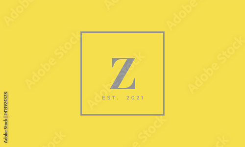 Pantone 2021 Ultimate Gray logotype monogram alphabet characters Illuminating backgound