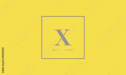 Pantone 2021 Ultimate Gray logotype monogram alphabet characters Illuminating backgound