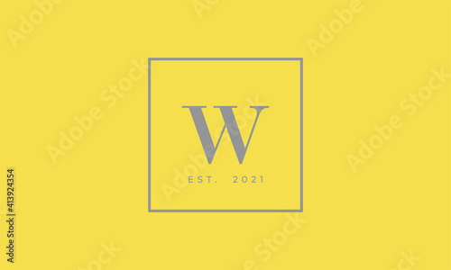 Pantone 2021 Ultimate Gray logotype monogram alphabet characters Illuminating backgound