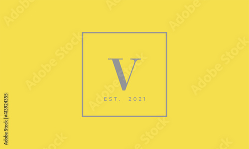 Pantone 2021 Ultimate Gray logotype monogram alphabet characters Illuminating backgound