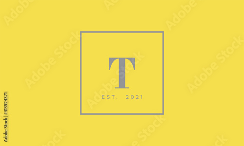 Pantone 2021 Ultimate Gray logotype monogram alphabet characters Illuminating backgound