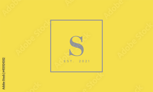 Pantone 2021 Ultimate Gray logotype monogram alphabet characters Illuminating backgound