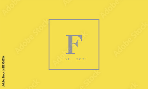 Pantone 2021 Ultimate Gray logotype monogram alphabet characters Illuminating backgound