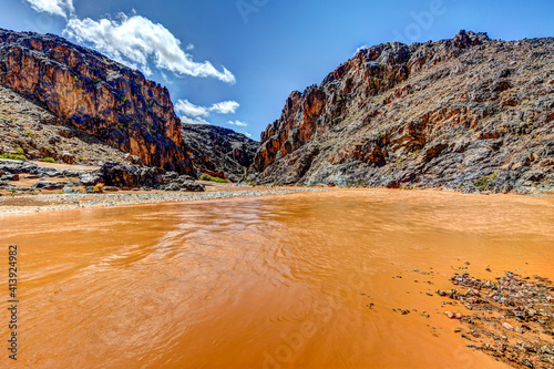 Dades River Oasis just outside of Skoura Morocco photo