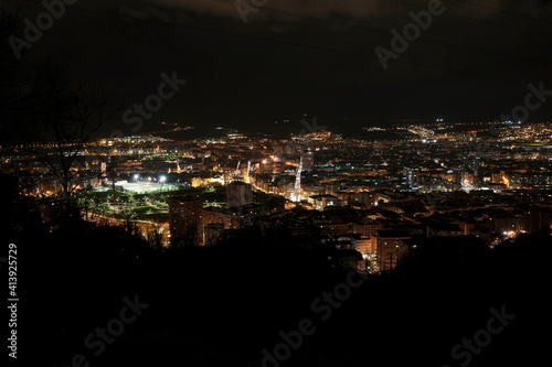 Bilbao at night from a hill