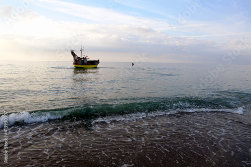fishing boat in the sea