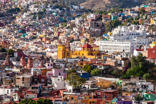 Landscape view of Guanajuato City, Guanajuato State, Mexico  © raquelm.