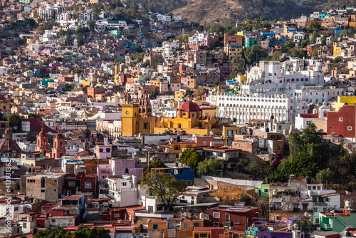 Landscape view of Guanajuato City, Guanajuato State, Mexico  © raquelm.