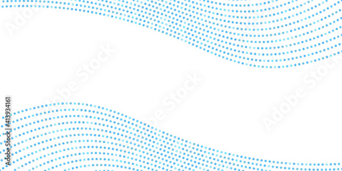 Modern wave blue spots on white background Abstract Vector Illustration
