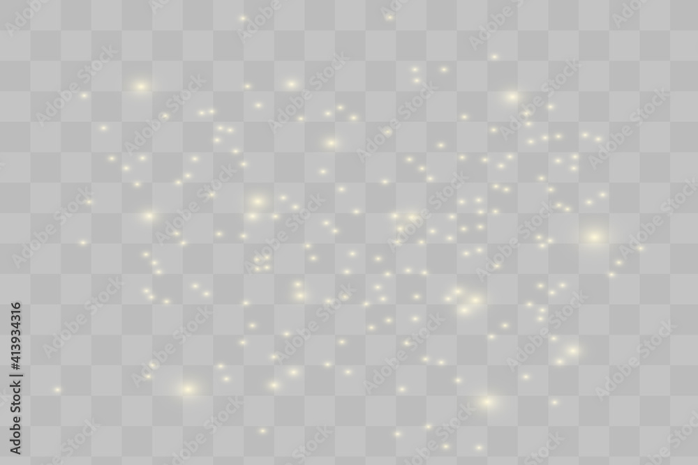 yellow sparks glitter special light effect. Vector sparkles on transparent background. Christmas abstract pattern. Sparkling magic dust particles yellow sparks glitter special light effect. Vector sparkles on transparent background. Christmas abstract pattern. Sparkling magic dust particles