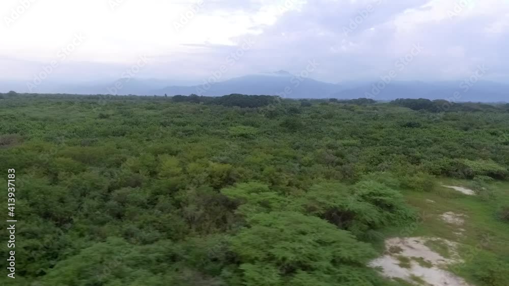 Aerial view tropical forest Santa Marta Colombia Aerial view tropical forest Santa Marta Colombia