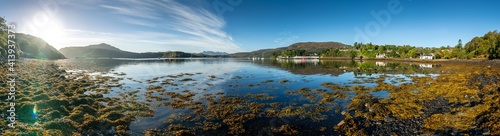 Panorama of Portree, Isle os Skye, Scotland