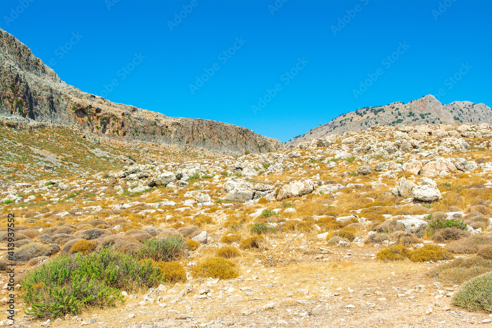Landscape of the coast of Rhodes island Landscape of the coast of Rhodes island