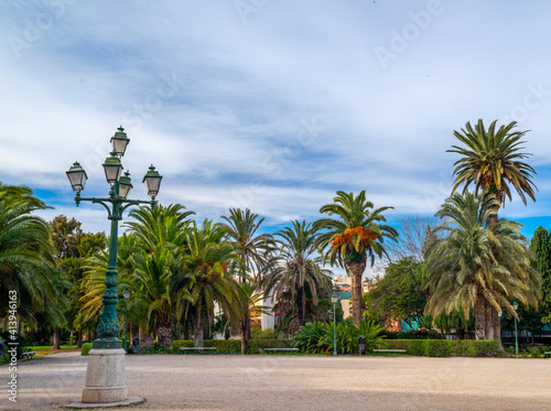 Palm trees in the park against the blue sky. Valencia.. © Ivan Nakonechnyy