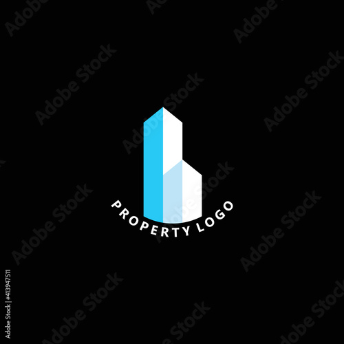 simple building property logo  appartment vector icon