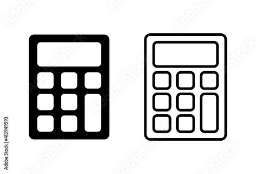 Calculator icon set. Accounting calculator icon. calculator vector