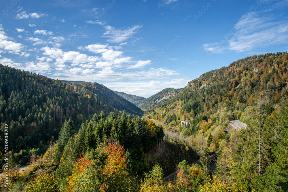the famous valley Höllental in the Black Forest 