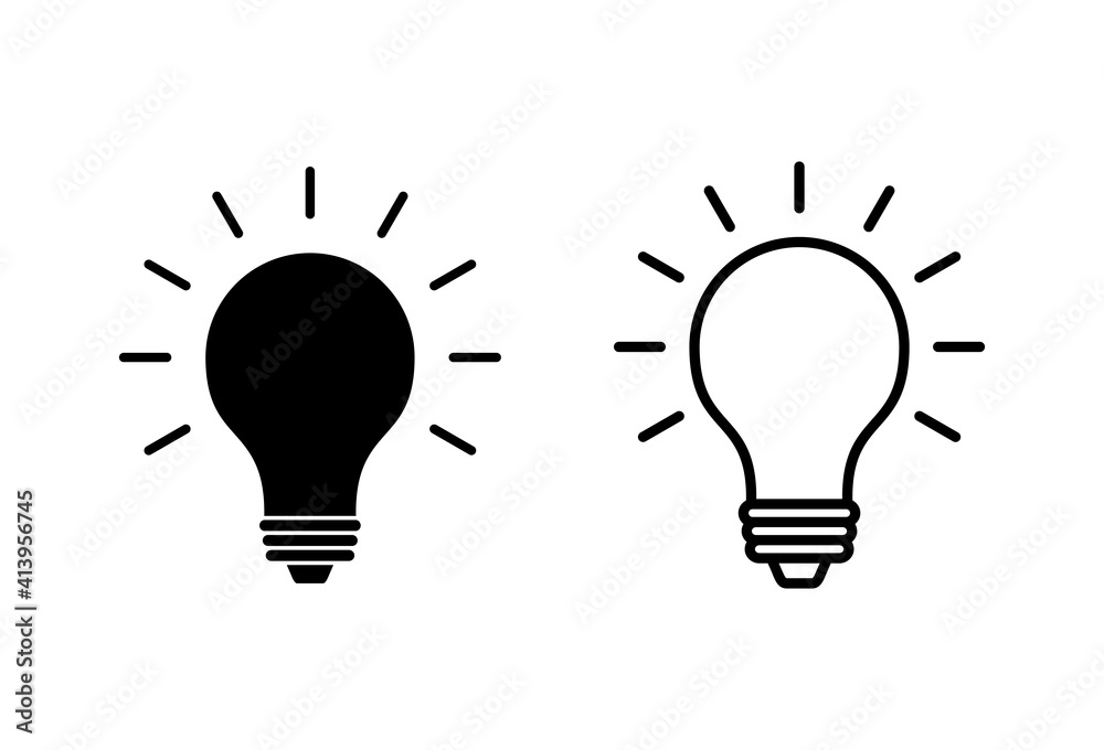 Lamp icon set. Light bulb icon vector. idea symbol. Lamp icon set. Light bulb icon vector. idea symbol.