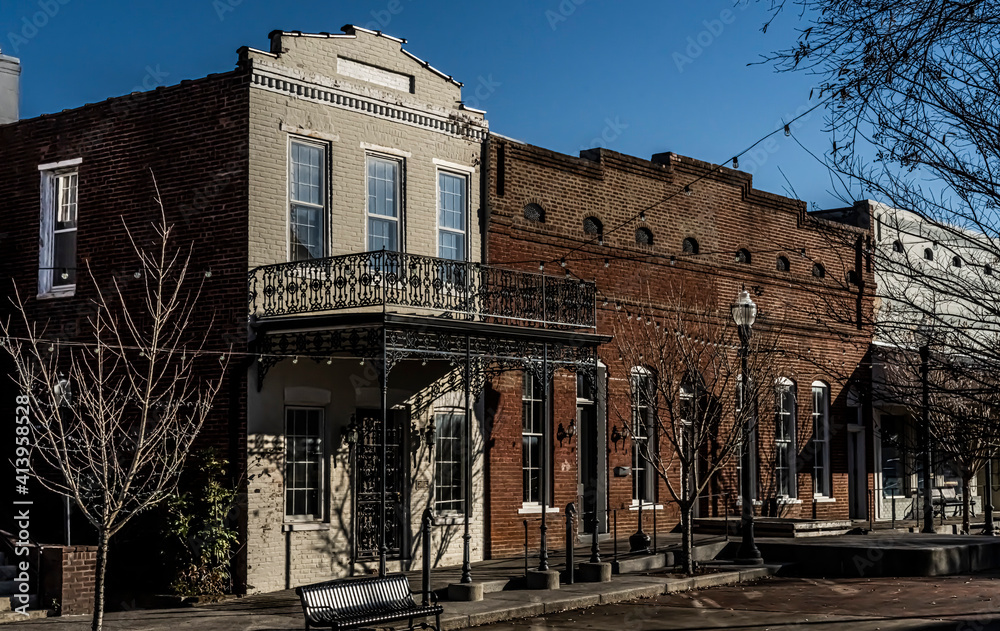 Downtown Bolivar Tennessee, County Seat of Hardeman County, established in 1825.