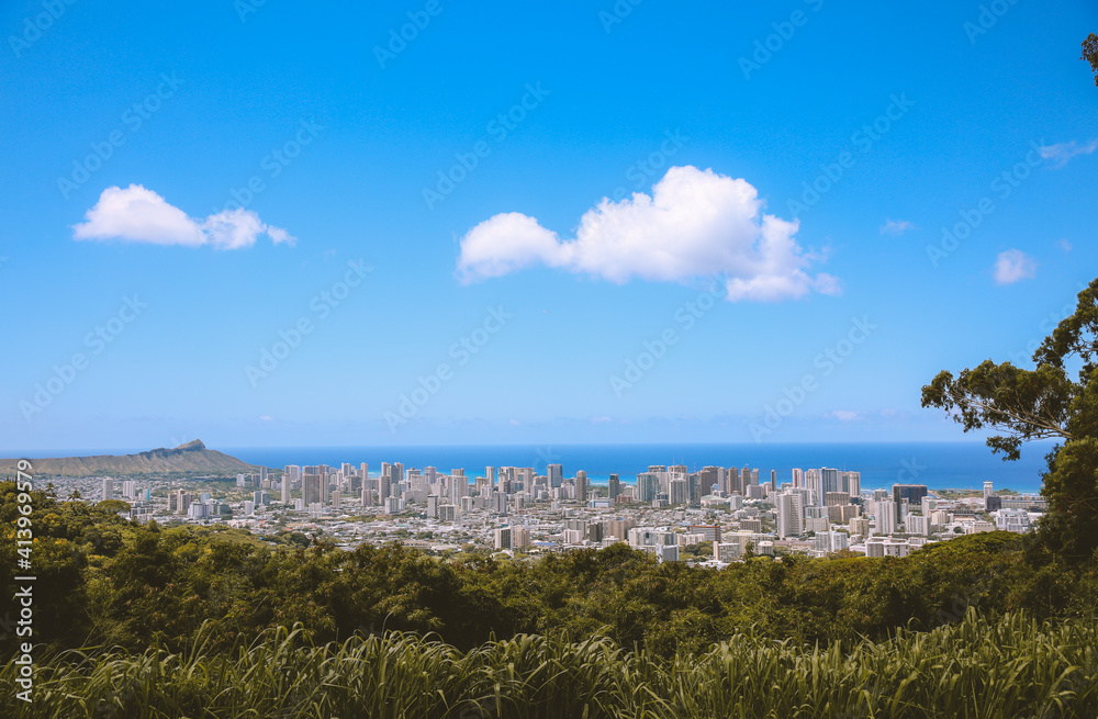 Coastal City of Honolulu, Oahu, Hawaii | Nature Landscape