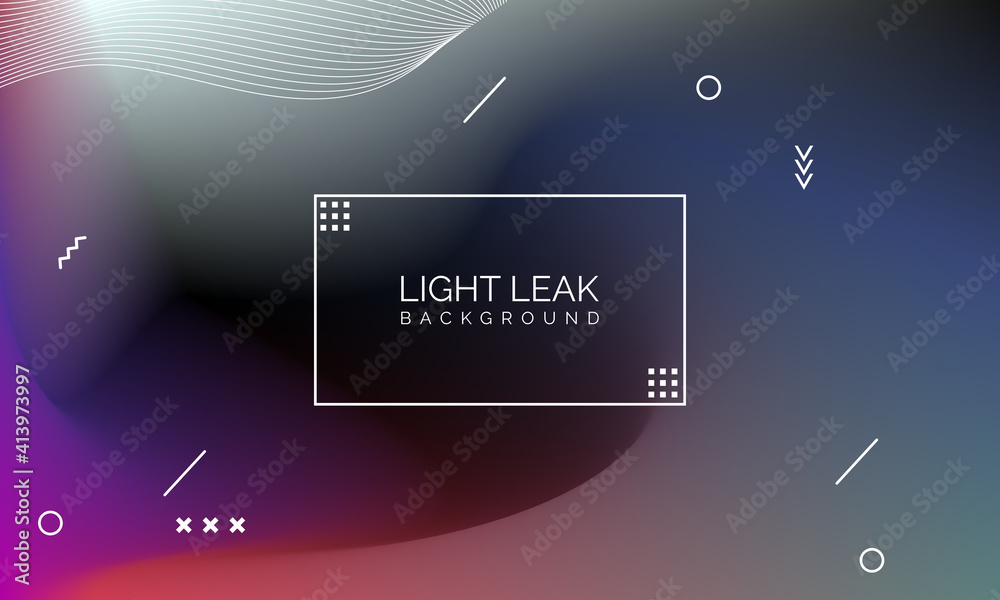 Minimal Glow Fluid Flow Colorful Abstract Design For Website Advertising Brochure Background. Modern Trendy Gradient Futuristic Element Multi Color Tone Illustration Concept. Elegant Light Leak.