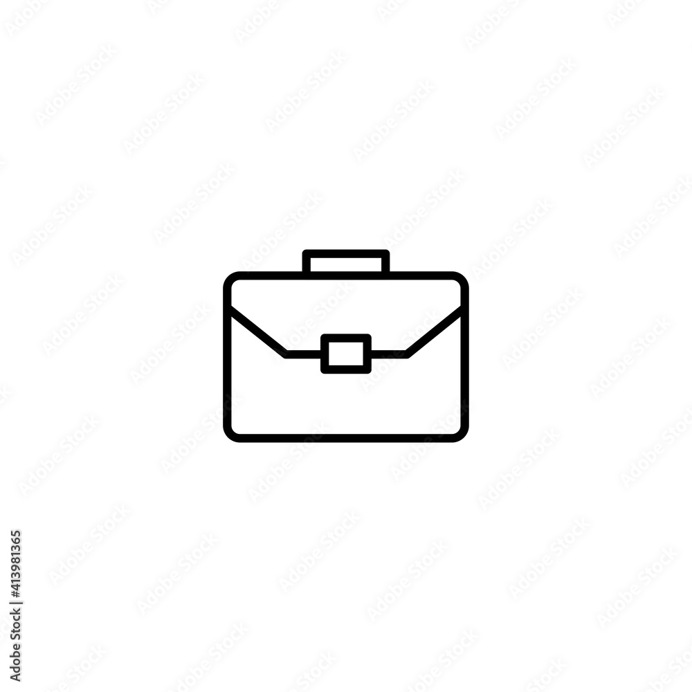 Briefcase icon vector for computer, web and mobile app Briefcase icon vector for computer, web and mobile app