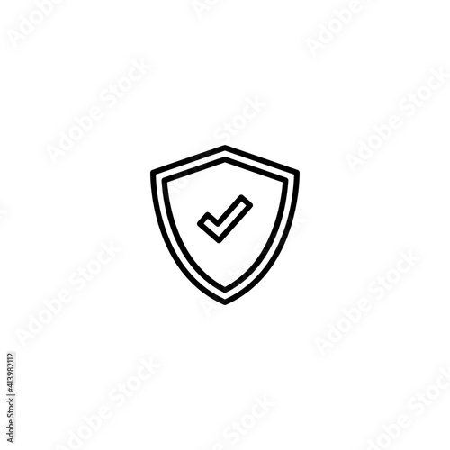 Free Download Shield with check mark icon vector for computer, web and mobile apps  - GFXLoad