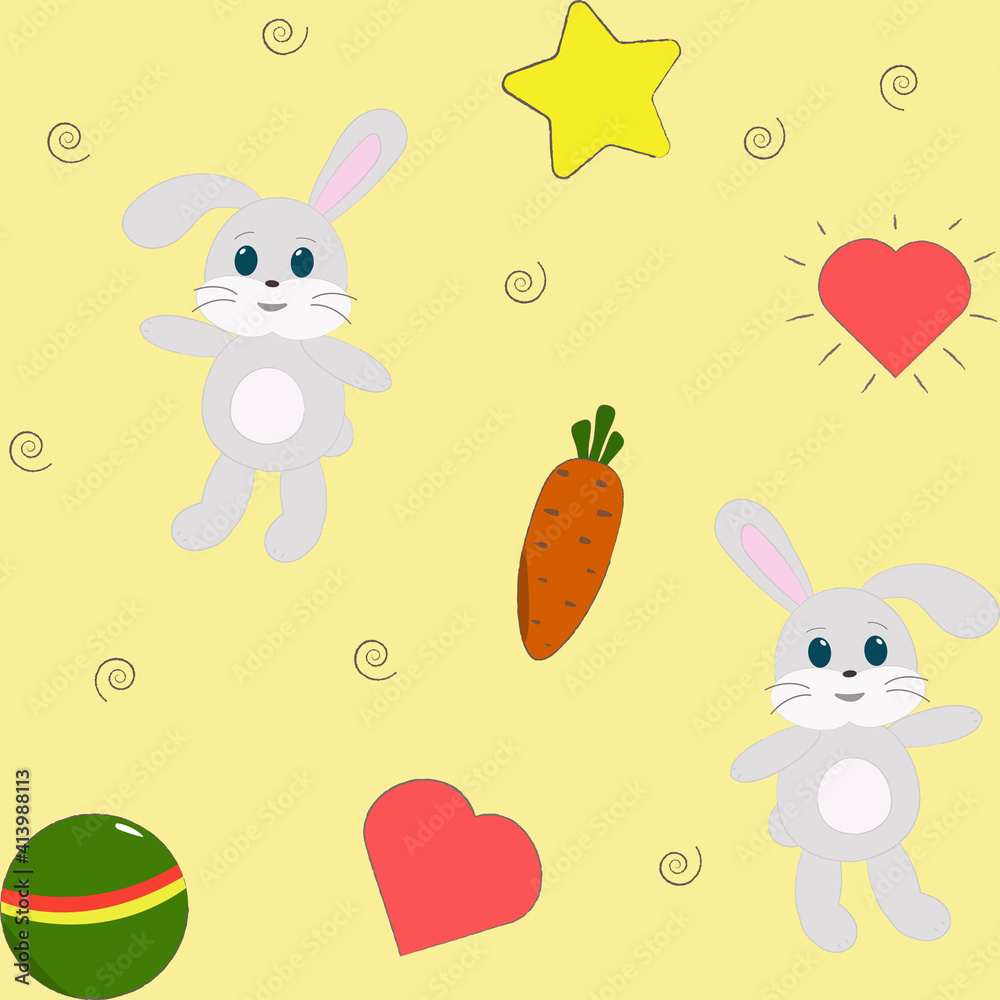 Pattern cute rabbit Pattern cute rabbit