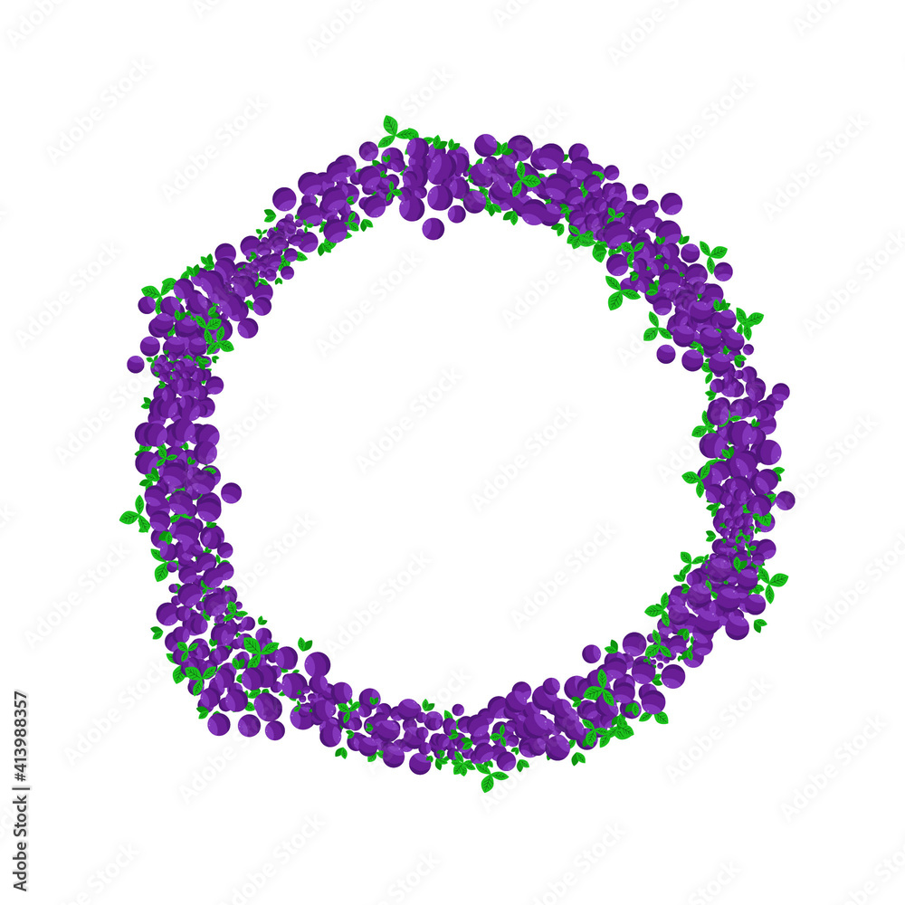 round vine frame, beautiful devine frame, beautiful decoration for wedding grapes, purple ripe berries