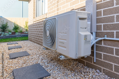 Air Conditioner Outdoor Unit of an Australian Home photo