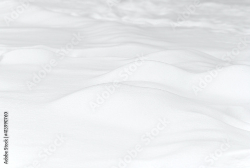 white snow as nature background