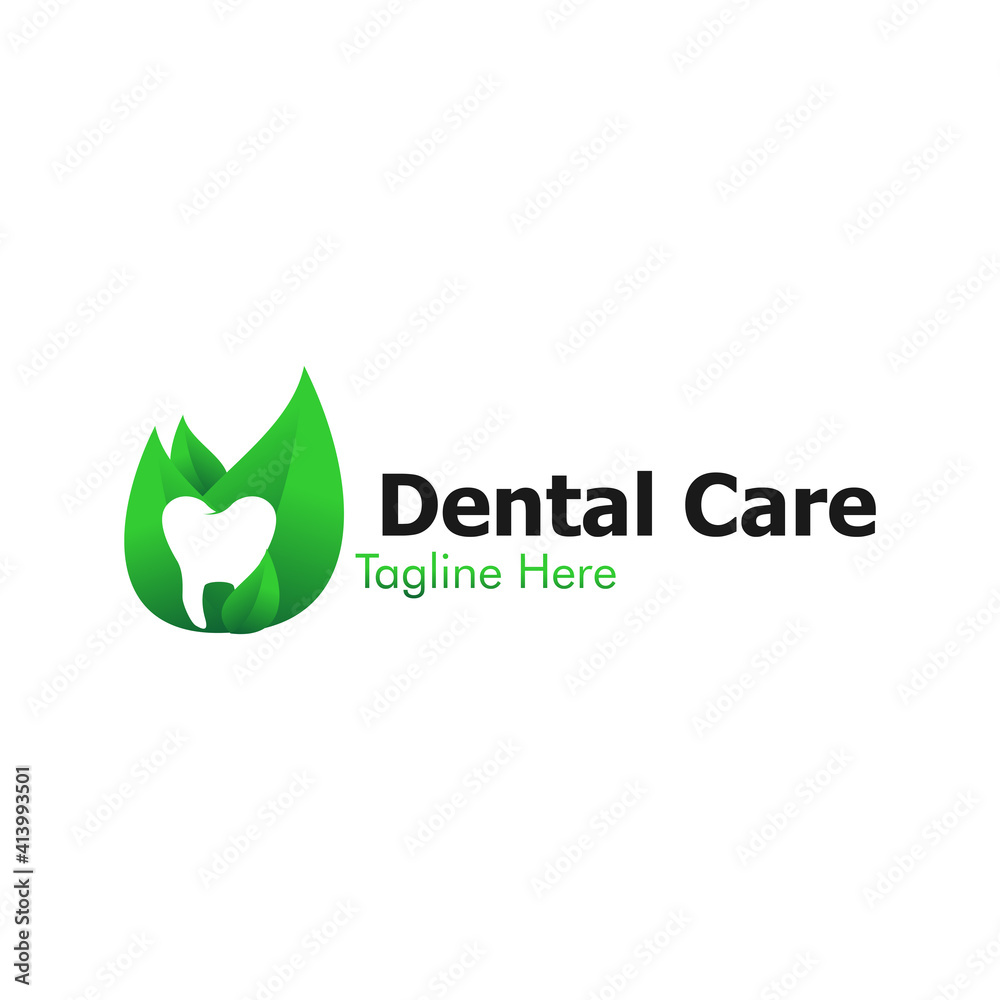 Illustration Vector Graphic of Nature Dental Care Logo. Perfect to use for Dental Consult Illustration Vector Graphic of Nature Dental Care Logo. Perfect to use for Dental Consult