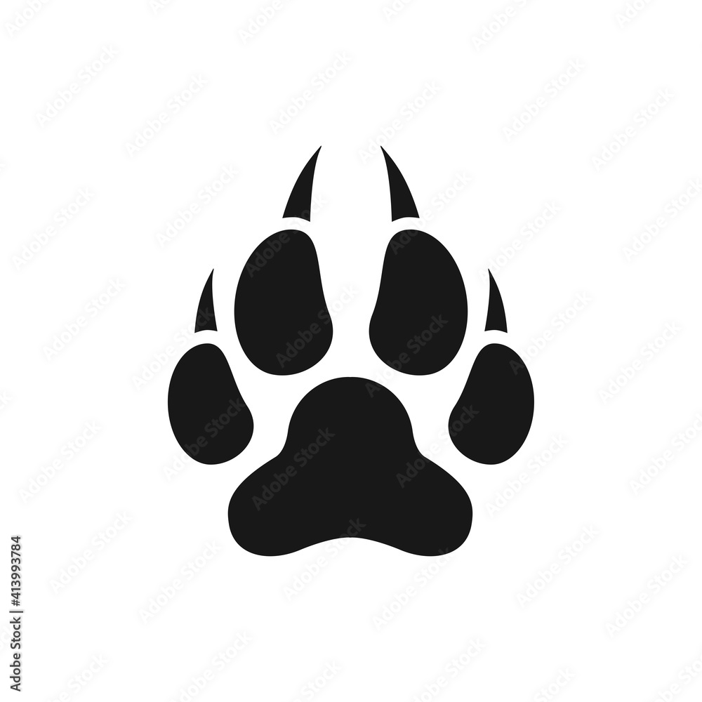 paw print icon vector design illustration paw print icon vector design illustration