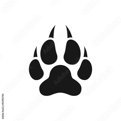 paw print icon vector design illustration
