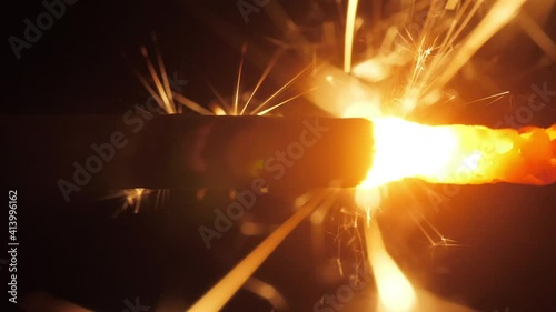 sparkler burning down 4k photo