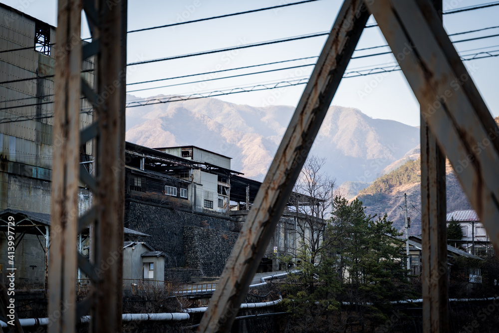 古河橋　足尾本山駅跡　栃木県日光市足尾