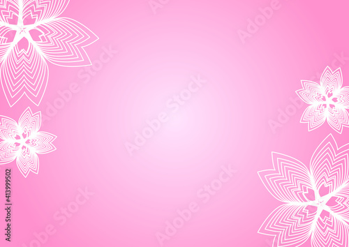 何重にも重なった桜のメッセージカード